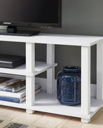 Baraga White Wood TV Stand