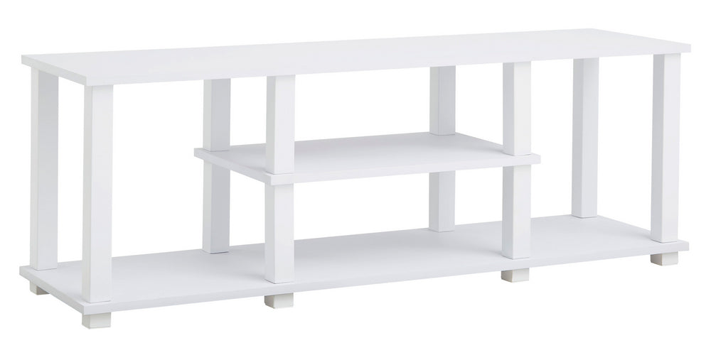 Baraga White Wood TV Stand