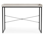 Bayflynn Whitewash Wood/Black Metal 43" Home Office Desk