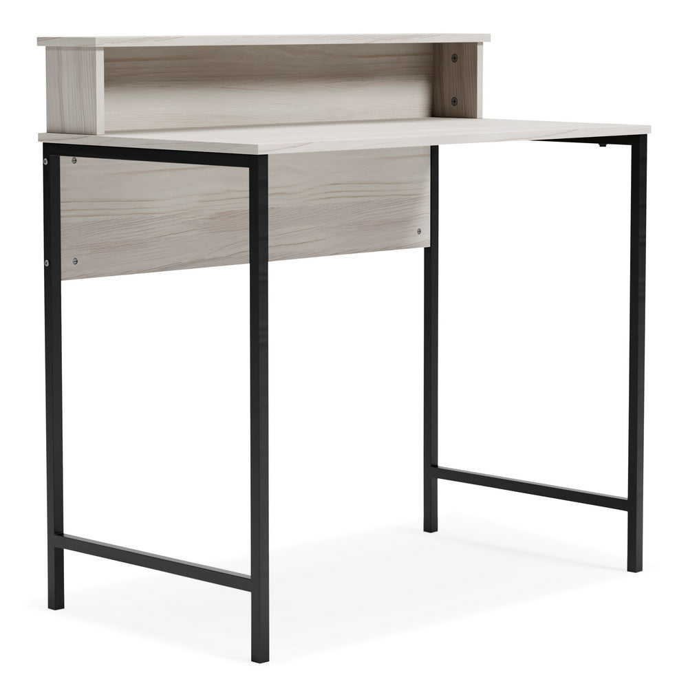 Bayflynn Whitewash Wood/Gunmetal Metal 36" Home Office Desk