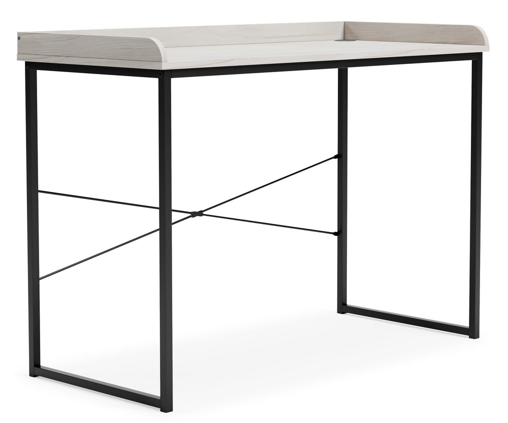 Bayflynn Whitewash Wood/Black Metal 43" Home Office Desk