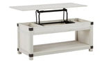 Bayflynn Whitewash Wood Lift-Top Coffee Table