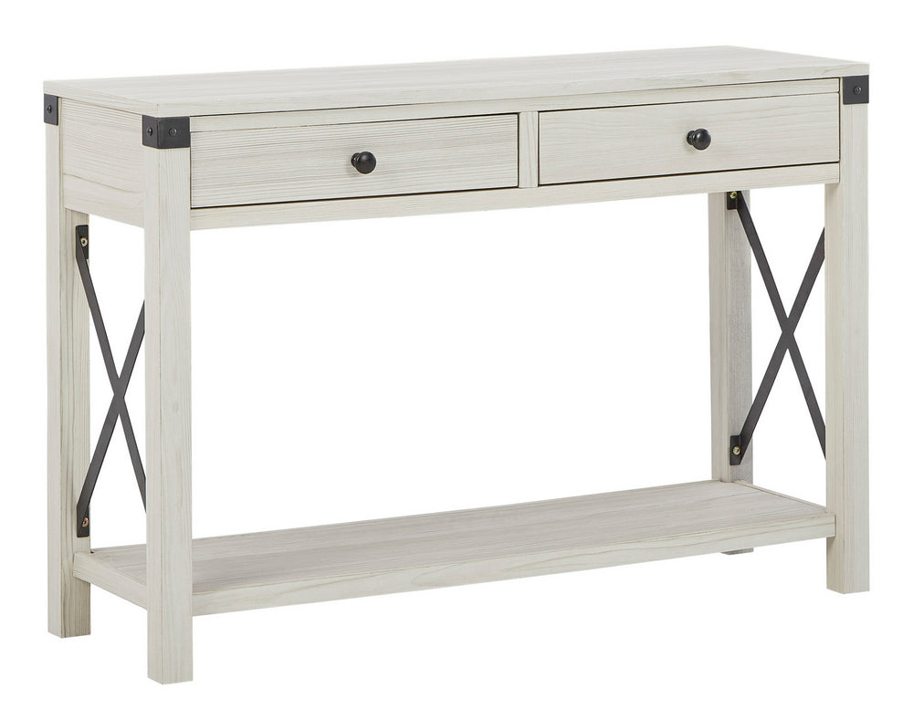 Bayflynn Whitewash Wood Console Sofa Table