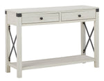 Bayflynn Whitewash Wood Console Sofa Table