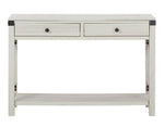 Bayflynn Whitewash Wood Console Sofa Table