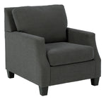 Bayonne Charcoal Fabric Chair