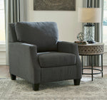 Bayonne Charcoal Fabric Chair