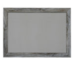 Baystorm Gray Wood Frame Bedroom Mirror