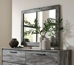 Baystorm Gray Wood Frame Bedroom Mirror