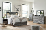 Baystorm Gray Wood Frame Bedroom Mirror