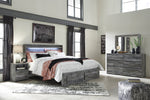 Baystorm Gray Wood Frame Bedroom Mirror