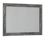 Baystorm Gray Wood Frame Bedroom Mirror