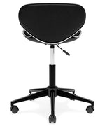 Beauenali Black Faux Leather Home Office Chair