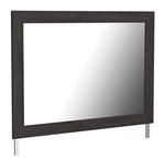 Belachime Black Wood Dresser Mirror