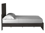 Belachime Black Wood Queen Panel Bed