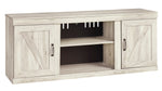 Bellaby Whitewash Wood Entertainment Center with Infrared Fireplace Insert