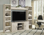 Bellaby Whitewash Wood Entertainment Center