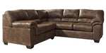 Bladen 2-Pc Coffee Faux Leather Sectional with RAF Sofa (Oversized)