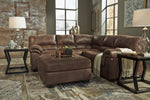 Bladen 2-Pc Coffee Faux Leather Sectional with LAF Sofa (Oversized)