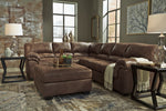 Bladen 3-Pc Coffee Faux Leather Sectional with LAF Sofa (Oversized)