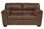 Bladen Coffee Faux Leather Loveseat