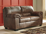 Bladen Coffee Faux Leather Loveseat