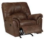 Bladen Coffee Faux Leather Manual Rocker Recliner