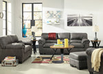 Bladen Slate Faux Leather Loveseat