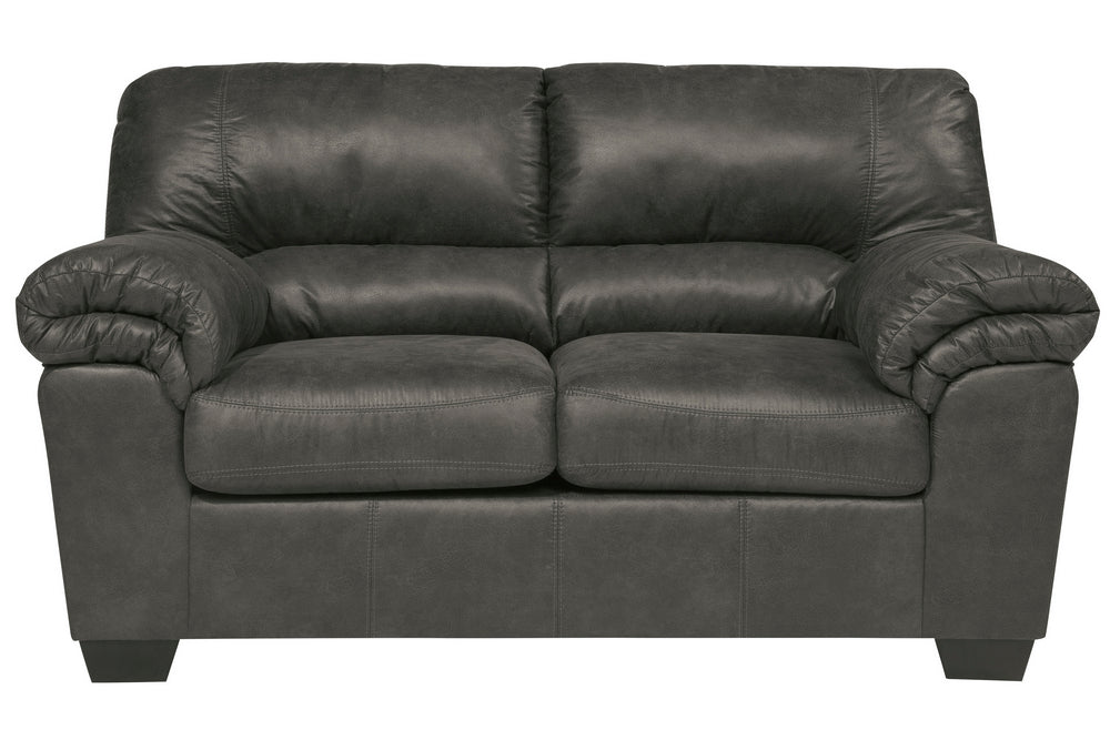 Bladen Slate Faux Leather Loveseat