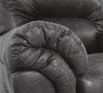 Bladen Slate Faux Leather Manual Rocker Recliner