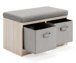 Blariden Gray/Natural Wood Storage Bench