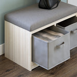 Blariden Gray/Natural Wood Storage Bench