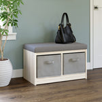 Blariden Gray/Natural Wood Storage Bench