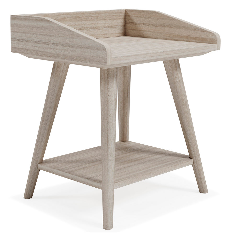 Blariden Light Tan Wood Accent Table