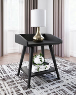 Blariden Metallic Gray Wood Accent Table