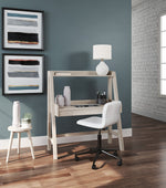 Blariden Natural Wood Desk with Hutch