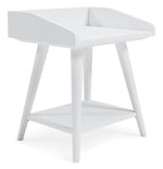 Blariden White Wood Accent Table