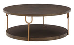 Brazburn Dark Brown/Gold Coffee Table