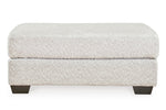 Signature Design Brebryan Flannel Plush Fabric Ottoman