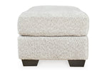 Signature Design Brebryan Flannel Plush Fabric Ottoman