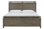 Brennagan Gray King Panel Bed