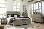 Brennagan Gray King Panel Bed