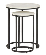 Briarsboro 2-Pc White Nesting Table Set