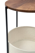 Brookway Accent Table with Cream Basket