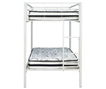 Broshard White Metal Twin/Twin Bunk Bed