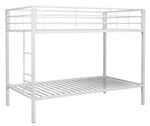 Broshard White Metal Twin/Twin Bunk Bed