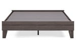 Brymont Dark Gray Wood Queen Platform Bed