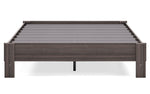 Brymont Dark Gray Wood Queen Platform Bed