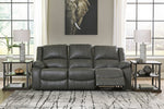 Calderwell Gray Power Recliner Sofa