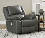 Calderwell Gray Power Rocker Recliner